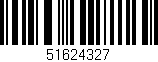 Código de barras (EAN, GTIN, SKU, ISBN): '51624327'