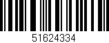 Código de barras (EAN, GTIN, SKU, ISBN): '51624334'