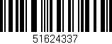 Código de barras (EAN, GTIN, SKU, ISBN): '51624337'