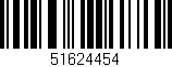 Código de barras (EAN, GTIN, SKU, ISBN): '51624454'