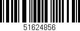 Código de barras (EAN, GTIN, SKU, ISBN): '51624856'