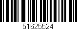 Código de barras (EAN, GTIN, SKU, ISBN): '51625524'