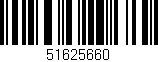 Código de barras (EAN, GTIN, SKU, ISBN): '51625660'
