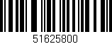 Código de barras (EAN, GTIN, SKU, ISBN): '51625800'