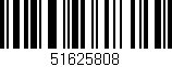 Código de barras (EAN, GTIN, SKU, ISBN): '51625808'
