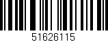 Código de barras (EAN, GTIN, SKU, ISBN): '51626115'