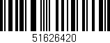 Código de barras (EAN, GTIN, SKU, ISBN): '51626420'