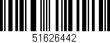 Código de barras (EAN, GTIN, SKU, ISBN): '51626442'