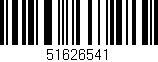 Código de barras (EAN, GTIN, SKU, ISBN): '51626541'