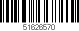 Código de barras (EAN, GTIN, SKU, ISBN): '51626570'