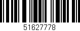 Código de barras (EAN, GTIN, SKU, ISBN): '51627778'