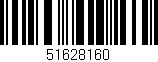 Código de barras (EAN, GTIN, SKU, ISBN): '51628160'