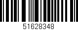 Código de barras (EAN, GTIN, SKU, ISBN): '51628348'