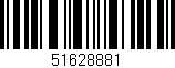 Código de barras (EAN, GTIN, SKU, ISBN): '51628881'