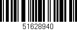 Código de barras (EAN, GTIN, SKU, ISBN): '51628940'