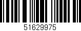 Código de barras (EAN, GTIN, SKU, ISBN): '51629975'