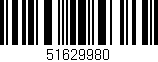 Código de barras (EAN, GTIN, SKU, ISBN): '51629980'