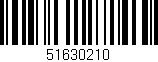 Código de barras (EAN, GTIN, SKU, ISBN): '51630210'