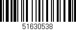 Código de barras (EAN, GTIN, SKU, ISBN): '51630538'