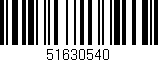 Código de barras (EAN, GTIN, SKU, ISBN): '51630540'