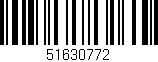 Código de barras (EAN, GTIN, SKU, ISBN): '51630772'