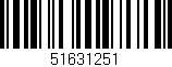 Código de barras (EAN, GTIN, SKU, ISBN): '51631251'