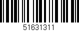 Código de barras (EAN, GTIN, SKU, ISBN): '51631311'