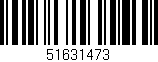 Código de barras (EAN, GTIN, SKU, ISBN): '51631473'