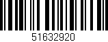 Código de barras (EAN, GTIN, SKU, ISBN): '51632920'