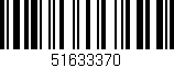 Código de barras (EAN, GTIN, SKU, ISBN): '51633370'