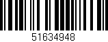 Código de barras (EAN, GTIN, SKU, ISBN): '51634948'