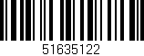 Código de barras (EAN, GTIN, SKU, ISBN): '51635122'