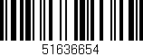 Código de barras (EAN, GTIN, SKU, ISBN): '51636654'