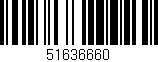 Código de barras (EAN, GTIN, SKU, ISBN): '51636660'