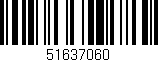 Código de barras (EAN, GTIN, SKU, ISBN): '51637060'