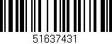 Código de barras (EAN, GTIN, SKU, ISBN): '51637431'
