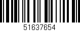 Código de barras (EAN, GTIN, SKU, ISBN): '51637654'