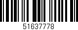 Código de barras (EAN, GTIN, SKU, ISBN): '51637778'