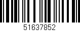Código de barras (EAN, GTIN, SKU, ISBN): '51637852'
