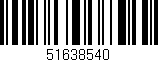 Código de barras (EAN, GTIN, SKU, ISBN): '51638540'