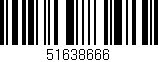 Código de barras (EAN, GTIN, SKU, ISBN): '51638666'