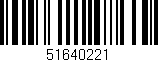 Código de barras (EAN, GTIN, SKU, ISBN): '51640221'