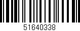 Código de barras (EAN, GTIN, SKU, ISBN): '51640338'