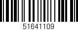 Código de barras (EAN, GTIN, SKU, ISBN): '51641109'