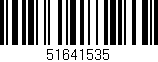 Código de barras (EAN, GTIN, SKU, ISBN): '51641535'