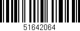 Código de barras (EAN, GTIN, SKU, ISBN): '51642064'