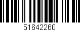 Código de barras (EAN, GTIN, SKU, ISBN): '51642260'