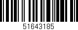 Código de barras (EAN, GTIN, SKU, ISBN): '51643185'