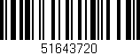 Código de barras (EAN, GTIN, SKU, ISBN): '51643720'