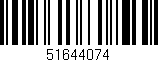Código de barras (EAN, GTIN, SKU, ISBN): '51644074'